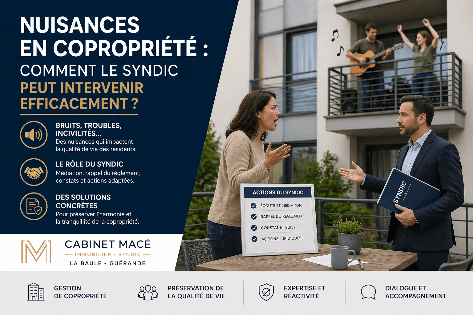 Les nuisances en copropriété - Cabinet Macé