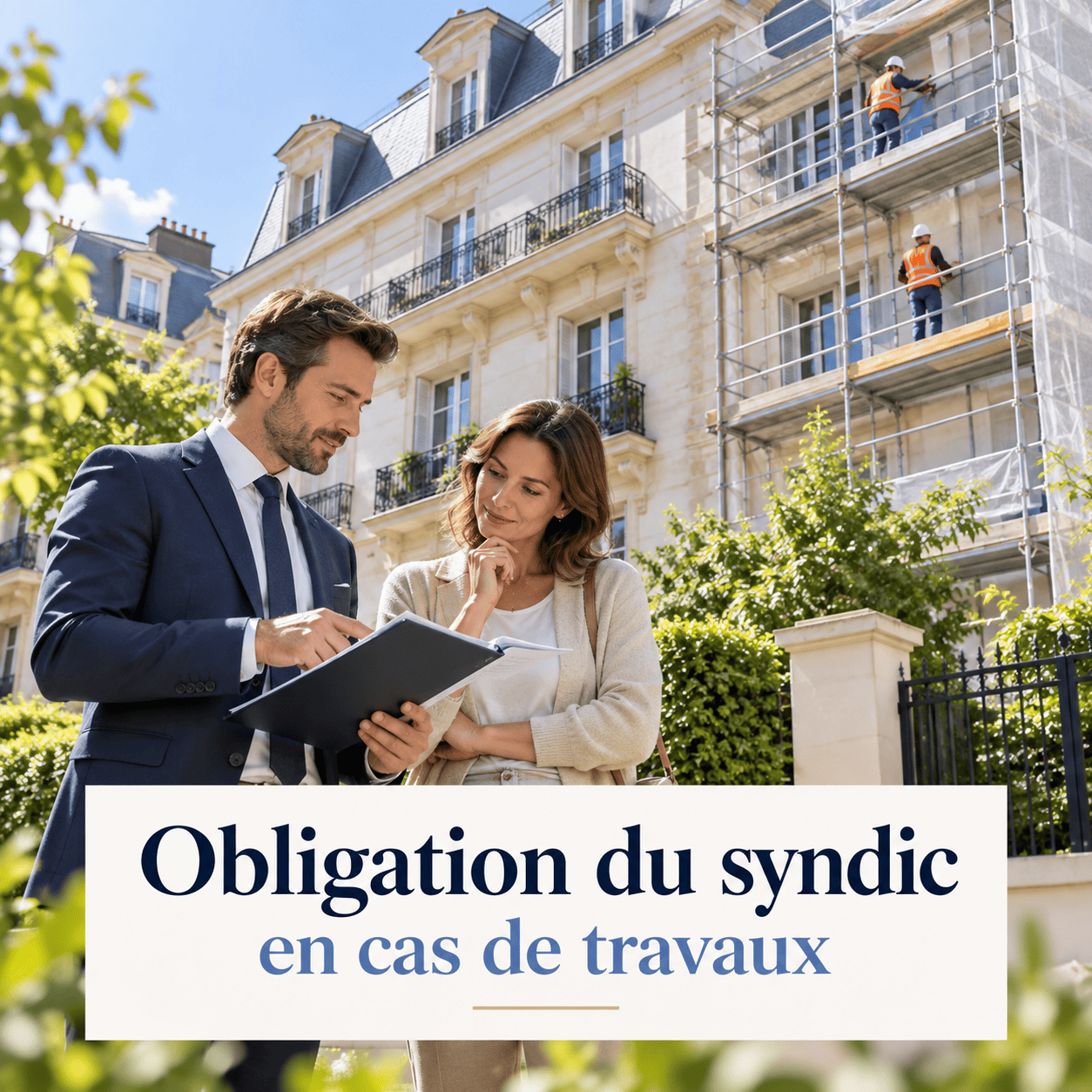 Obligation du syndic en cas de travaux (1)
